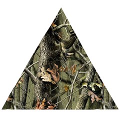 Realtree Camo Seamless Pattern Wooden Puzzle Triangle by Cowasu