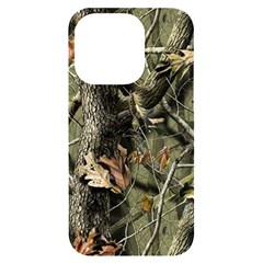 Realtree Camo Seamless Pattern Iphone 14 Pro Black Uv Print Case