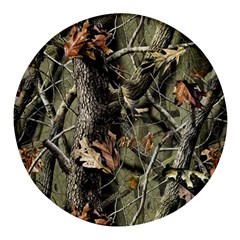 Realtree Camo Seamless Pattern Round Glass Fridge Magnet (4 Pack) by Cowasu