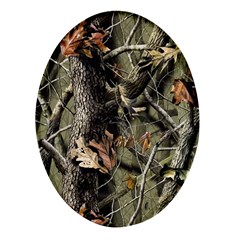 Realtree Camo Seamless Pattern Oval Glass Fridge Magnet (4 Pack)