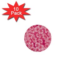 Cute Pink Sakura Flower Pattern 1  Mini Buttons (10 Pack)  by Cowasu