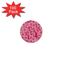 Cute Pink Sakura Flower Pattern 1  Mini Buttons (100 Pack)  by Cowasu