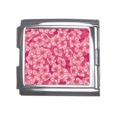 Cute Pink Sakura Flower Pattern Mega Link Italian Charm (18mm) by Cowasu