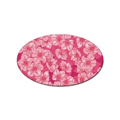 Cute Pink Sakura Flower Pattern Sticker Oval (100 Pack) by Cowasu