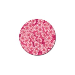 Cute Pink Sakura Flower Pattern Golf Ball Marker (4 Pack) by Cowasu