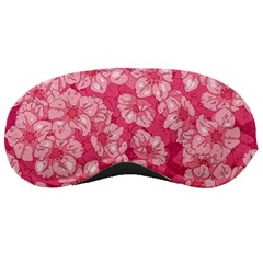 Cute Pink Sakura Flower Pattern Sleeping Mask by Cowasu