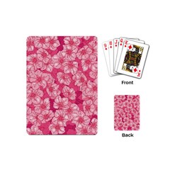 Cute Pink Sakura Flower Pattern Playing Cards Single Design (mini) by Cowasu