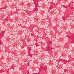 Cute Pink Sakura Flower Pattern Play Mat (square) by Cowasu