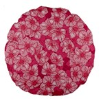 Cute Pink Sakura Flower Pattern Large 18  Premium Round Cushions Front