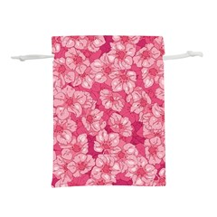 Cute Pink Sakura Flower Pattern Lightweight Drawstring Pouch (s) by Cowasu