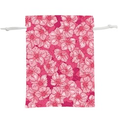 Cute Pink Sakura Flower Pattern Lightweight Drawstring Pouch (xl) by Cowasu