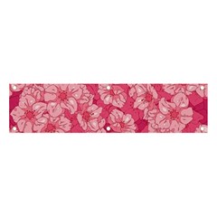 Cute Pink Sakura Flower Pattern Banner And Sign 4  X 1  by Cowasu