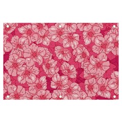 Cute Pink Sakura Flower Pattern Banner And Sign 6  X 4  by Cowasu