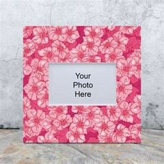 Cute Pink Sakura Flower Pattern White Box Photo Frame 4  X 6  by Cowasu