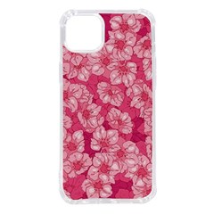 Cute Pink Sakura Flower Pattern Iphone 14 Plus Tpu Uv Print Case by Cowasu