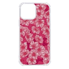 Cute Pink Sakura Flower Pattern Iphone 13 Pro Max Tpu Uv Print Case by Cowasu