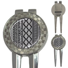 Tribal African Pattern 3-in-1 Golf Divots by Cowasu