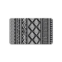 Tribal African Pattern Magnet (name Card) by Cowasu