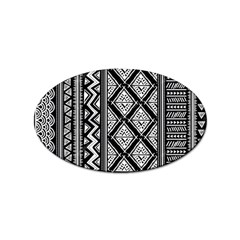 Tribal African Pattern Sticker Oval (10 Pack) by Cowasu