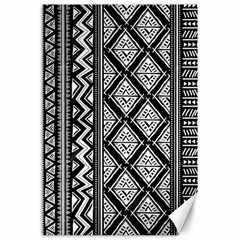 Tribal African Pattern Canvas 24  X 36  by Cowasu