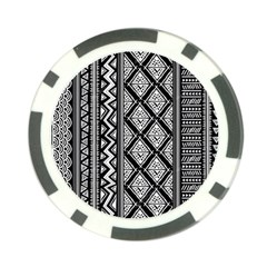 Tribal African Pattern Poker Chip Card Guard by Cowasu