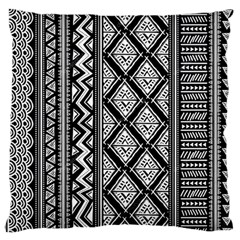 Tribal African Pattern Large Premium Plush Fleece Cushion Case (one Side) by Cowasu