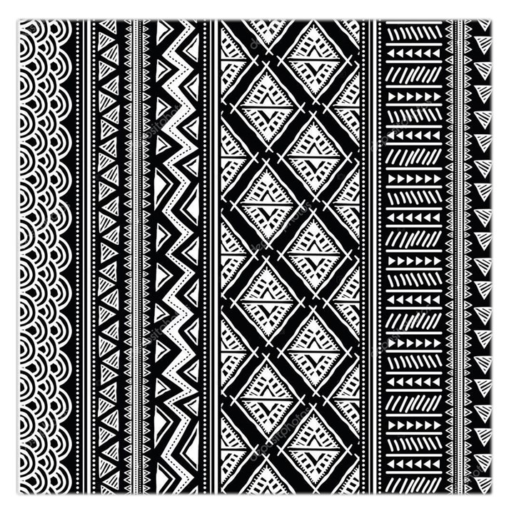 Tribal African Pattern Square Satin Scarf (36  x 36 )