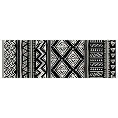 Tribal African Pattern Banner And Sign 9  X 3  by Cowasu