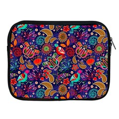 Pattern Colorful Bird Leaf Flower Apple Ipad 2/3/4 Zipper Cases by Cowasu