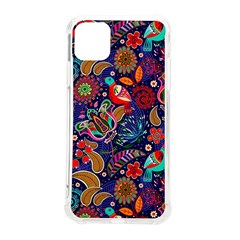 Pattern Colorful Bird Leaf Flower Iphone 11 Pro Max 6 5 Inch Tpu Uv Print Case by Cowasu