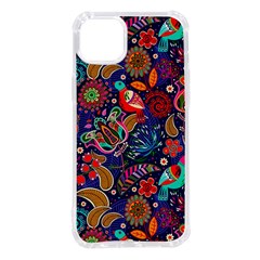 Pattern Colorful Bird Leaf Flower Iphone 14 Plus Tpu Uv Print Case by Cowasu