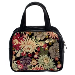 Japanese Flower Art Classic Handbag (two Sides) by Cowasu