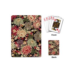 Japanese Flower Art Playing Cards Single Design (mini)