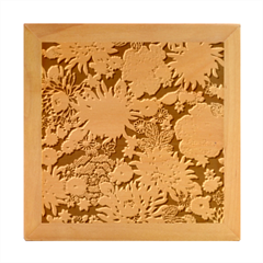 Japanese Flower Art Wood Photo Frame Cube by Cowasu