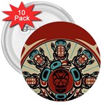 Skull Grateful Dead Phone Gratefuldead 3  Buttons (10 pack)  Front