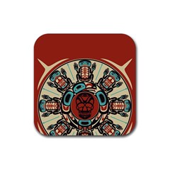 Skull Grateful Dead Phone Gratefuldead Rubber Coaster (square) by Cowasu