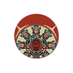 Skull Grateful Dead Phone Gratefuldead Magnet 3  (round) by Cowasu