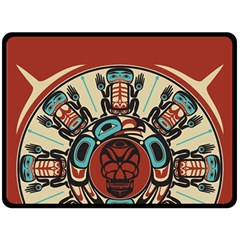 Skull Grateful Dead Phone Gratefuldead Fleece Blanket (large) by Cowasu