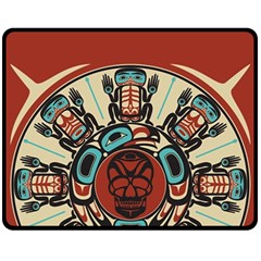 Skull Grateful Dead Phone Gratefuldead Fleece Blanket (medium) by Cowasu