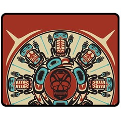 Skull Grateful Dead Phone Gratefuldead Two Sides Fleece Blanket (medium) by Cowasu