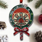 Skull Grateful Dead Phone Gratefuldead Metal X Mas Lollipop with Crystal Ornament Front