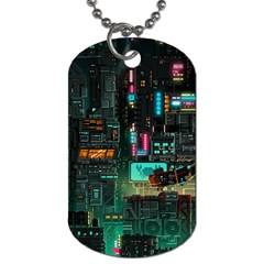 Video Game Pixel Art Dog Tag (one Side) by Cowasu