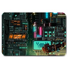 Video Game Pixel Art Large Doormat by Cowasu