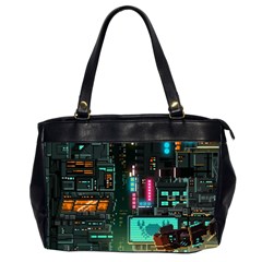 Video Game Pixel Art Oversize Office Handbag (2 Sides) by Cowasu