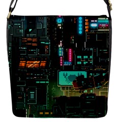 Video Game Pixel Art Flap Closure Messenger Bag (s) by Cowasu