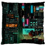 Video Game Pixel Art Large Premium Plush Fleece Cushion Case (Two Sides) Front