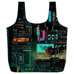 Video Game Pixel Art Full Print Recycle Bag (xxl) by Cowasu