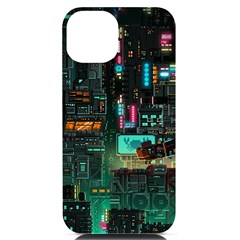 Video Game Pixel Art Iphone 14 Black Uv Print Case by Cowasu