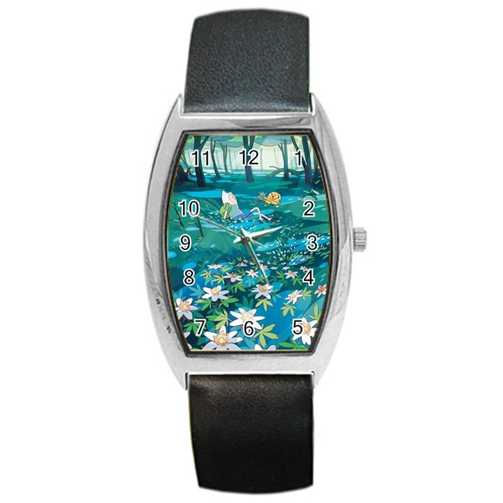 Psychedelic Adventure Barrel Style Metal Watch