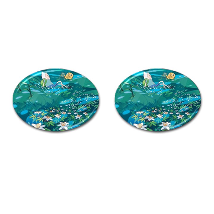 Psychedelic Adventure Cufflinks (Oval)